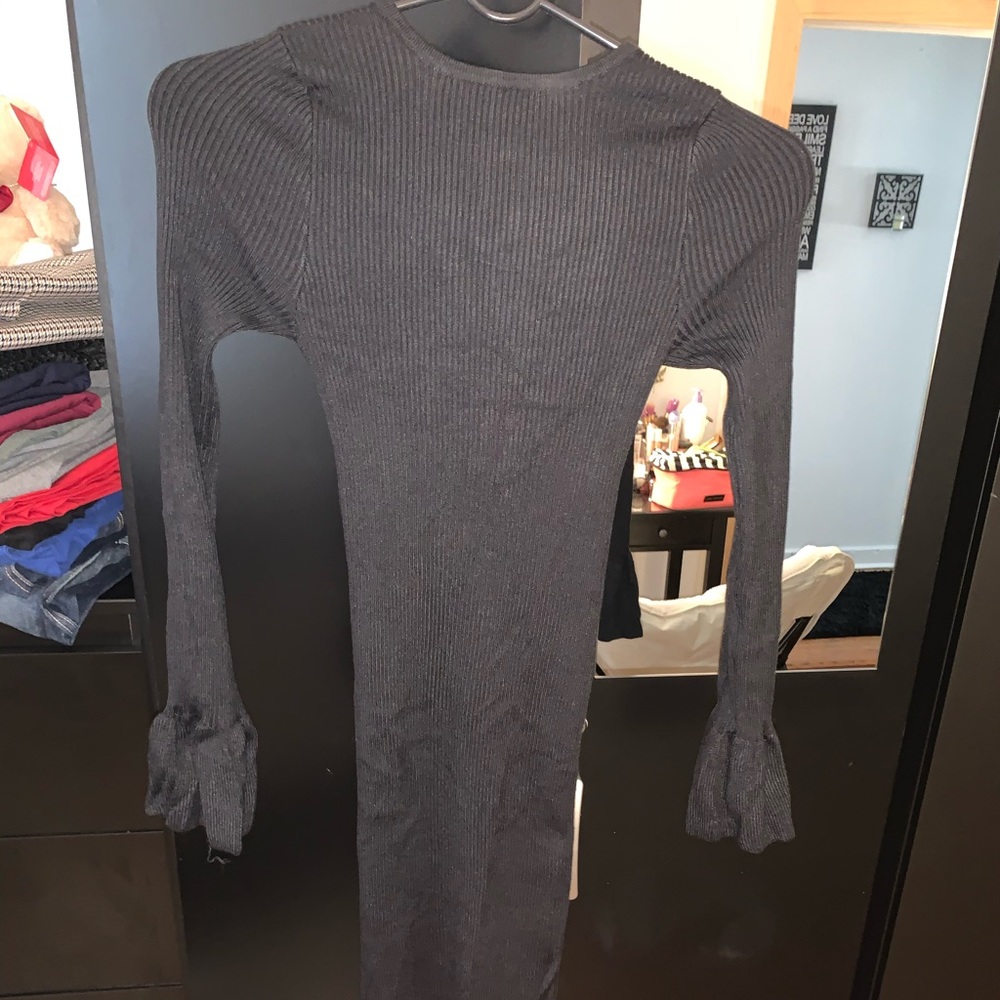 Midi tie back dress